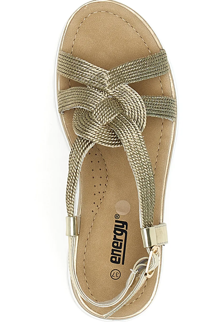 Sandali Platino Con Platform di 5,5 Cm 495-ENERGY Discount