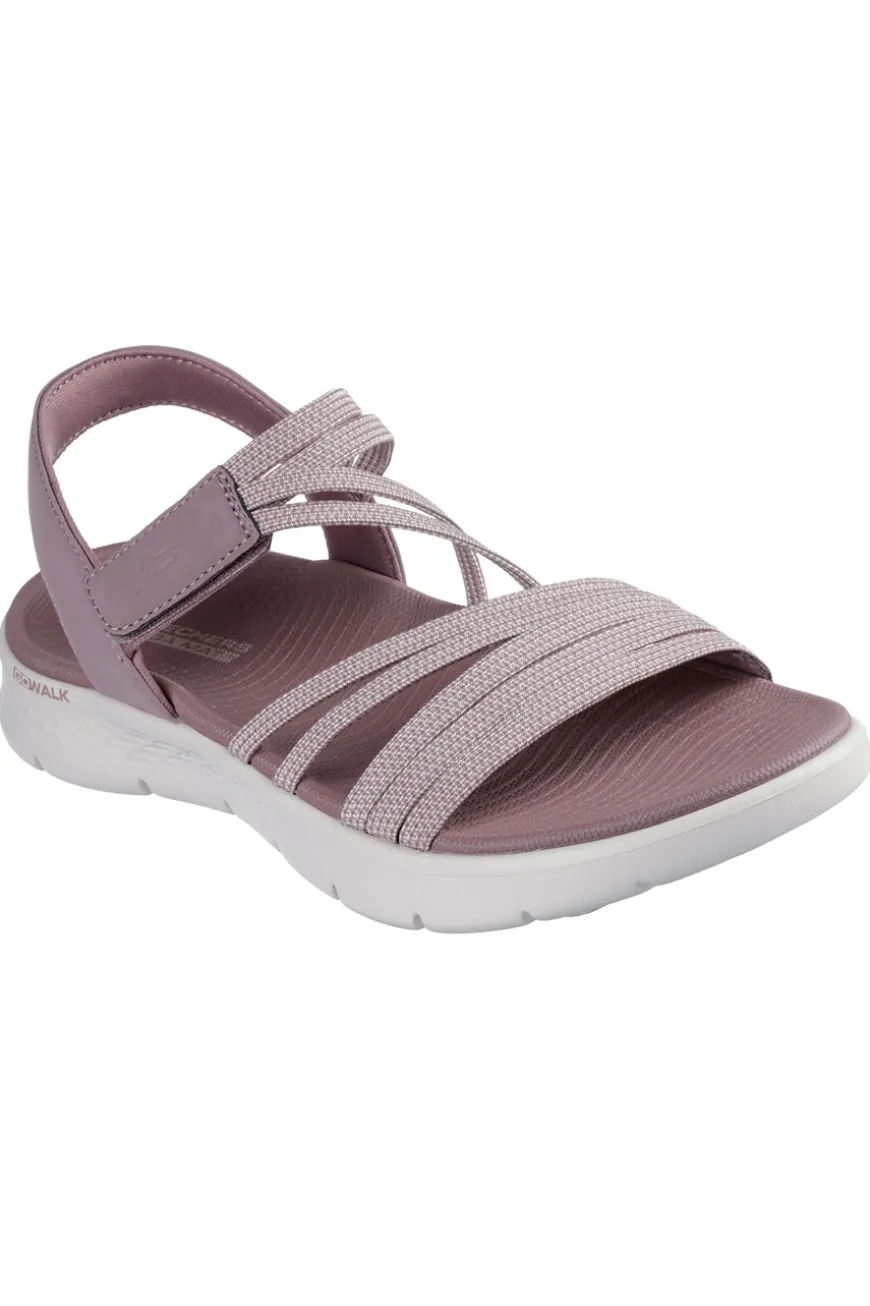 Sandali Rosa con cinturini elastici Skechers GO WALK FLEX SANDAL EMMA