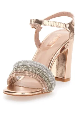 Sandali Rosa con Cinturino e Tacco Alto 653-THE FIRST Sale