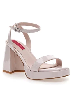 Sandali Rosa con Tacco a Blocco 202-BETTYFLOWERS New
