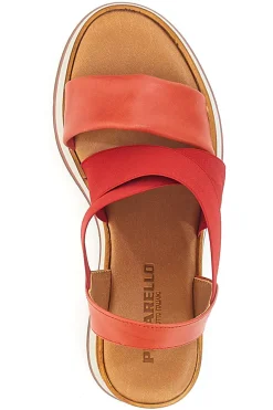 Sandali Rosse Con Zeppa 24953-PITTARELLO New