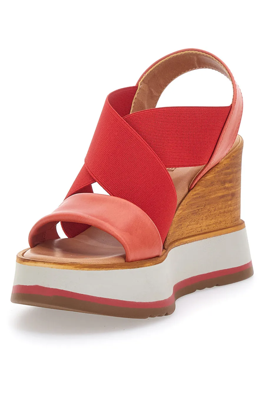 Sandali Rossi Made in Italy Con Zeppa 34953-PITTARELLO Outlet