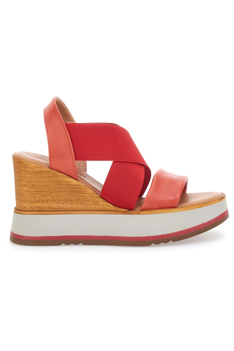Sandali Rossi Made in Italy Con Zeppa 34953-PITTARELLO Outlet