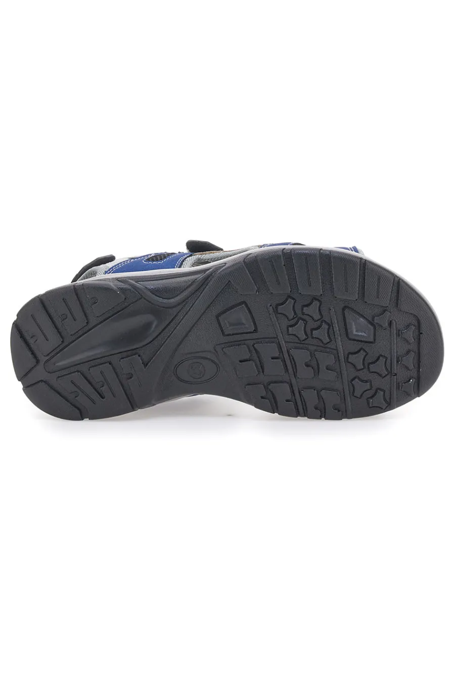 Sandali sportivi grigi e blu con chiusura a strappo 51357-TIGLIO Discount
