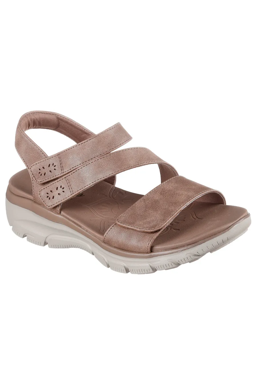 Sandali taupe metallizzato con tripla fascia regolabile EASY GOING ALL DAY CHIC-SKECHERS Online