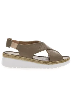 Sandali Taupe Sling-back Con Elastici 90046-PITTARELLO Hot