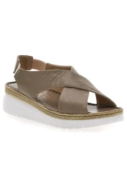 Sandali Taupe Sling-back Con Elastici 90046-PITTARELLO Hot