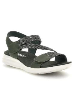 Sandali Verde con fasce elastiche 2-FIRST ACTIVE New
