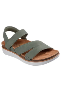 Sandali oliva con cinturini regolabili LIFTED COMFORT-SKECHERS Online