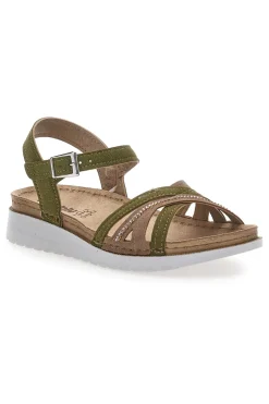 Sandali verdi con cinturino comfort 48 CN-INBLU Hot