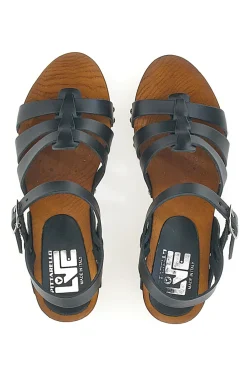 Sandali Zoccoli Neri Con Tacco 6 cm 5759-PITTARELLO LOVE Online