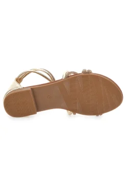 Sandalo basso dorato 5432-THE FIRST CHIC Clearance