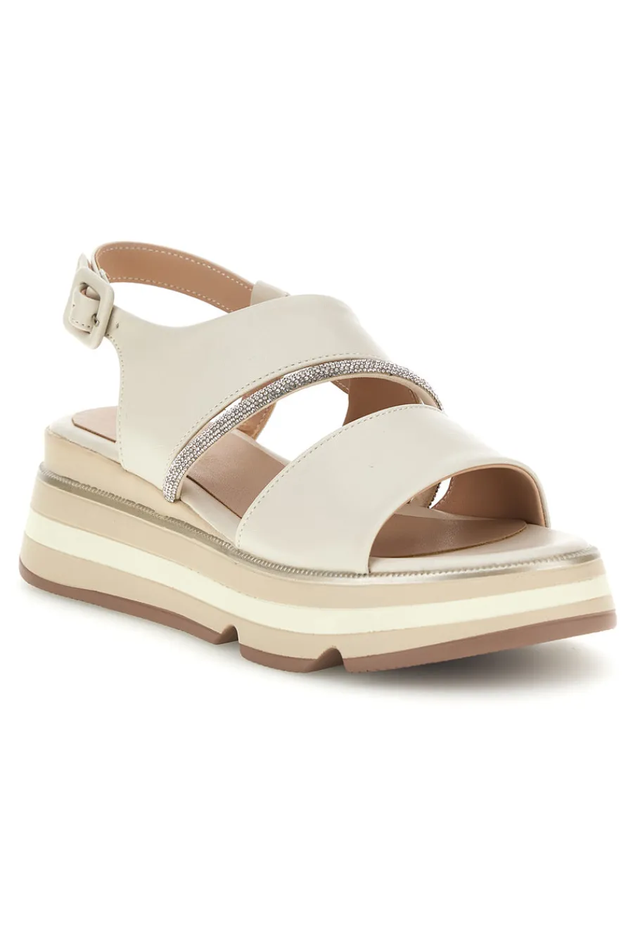 Sandalo beige con cinturino gioiello e chiusura con cinturino 52193C1580-MARIELLA BURANI Clearance