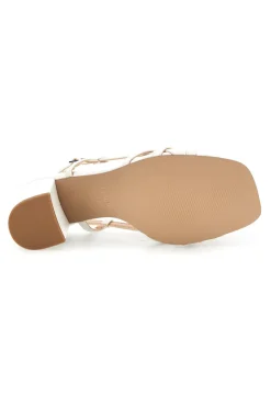 Sandalo con tacco e sottopiede in pelle Ferre F884-FERRE' Sale