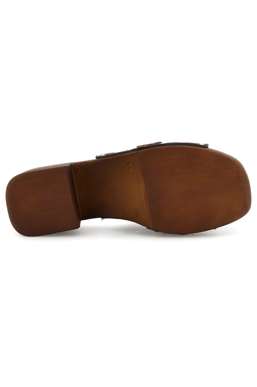 Sandalo marrone in pelle con tacco alto Must Have 11934-PITTARELLO Outlet