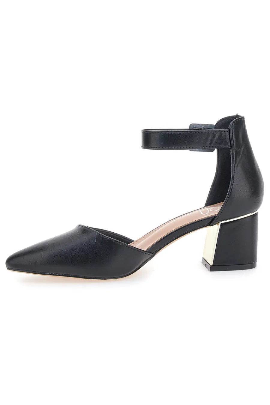 Sandalo nero con tacco e cinturino 8257482838-MON DIEU Outlet