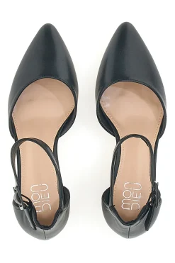Sandalo nero con tacco e cinturino 8257482838-MON DIEU Outlet