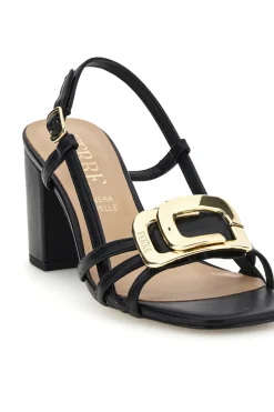 Sandalo con tacco e sottopiede in pelle Ferre F884-FERRE' Hot