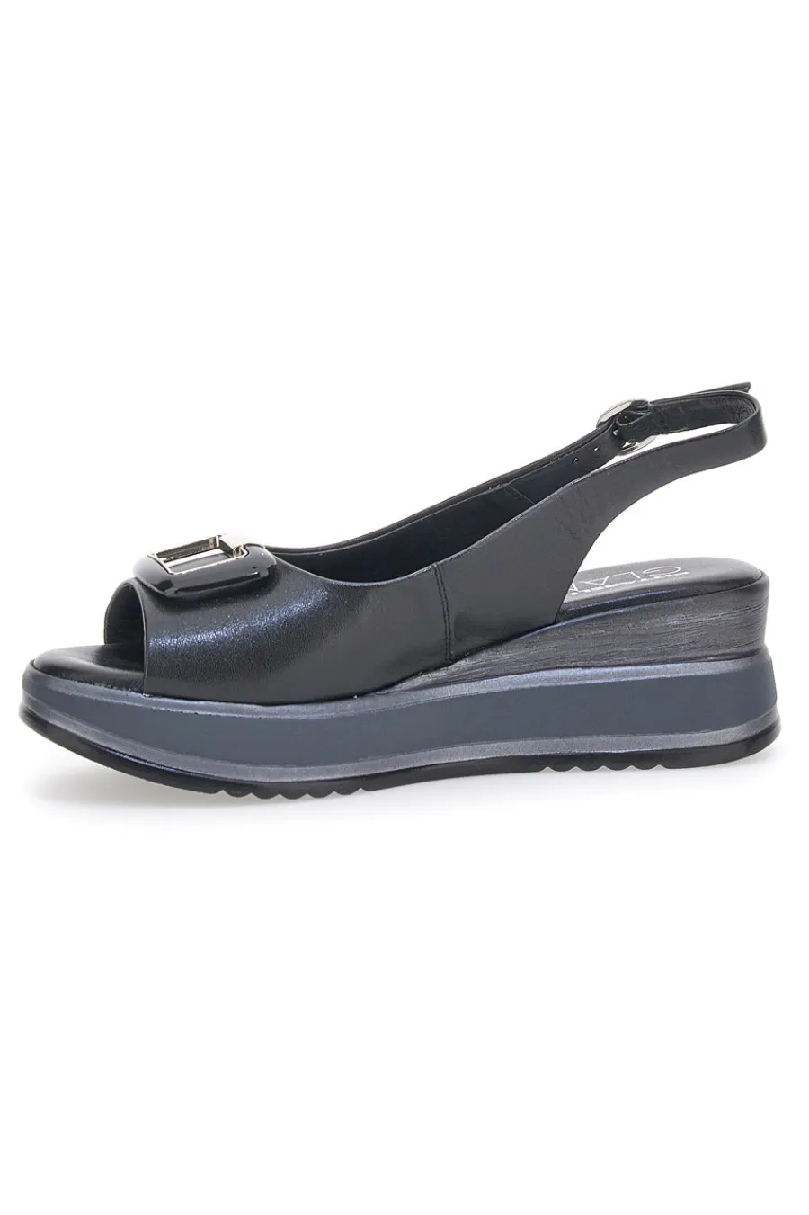 Sandalo Slingback 19418 Nero-PITTARELLO GLAM Online