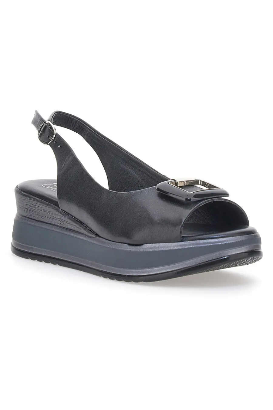 Sandalo Slingback 19418 Nero-PITTARELLO GLAM Online