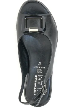 Sandalo Slingback 19418 Nero-PITTARELLO GLAM Online