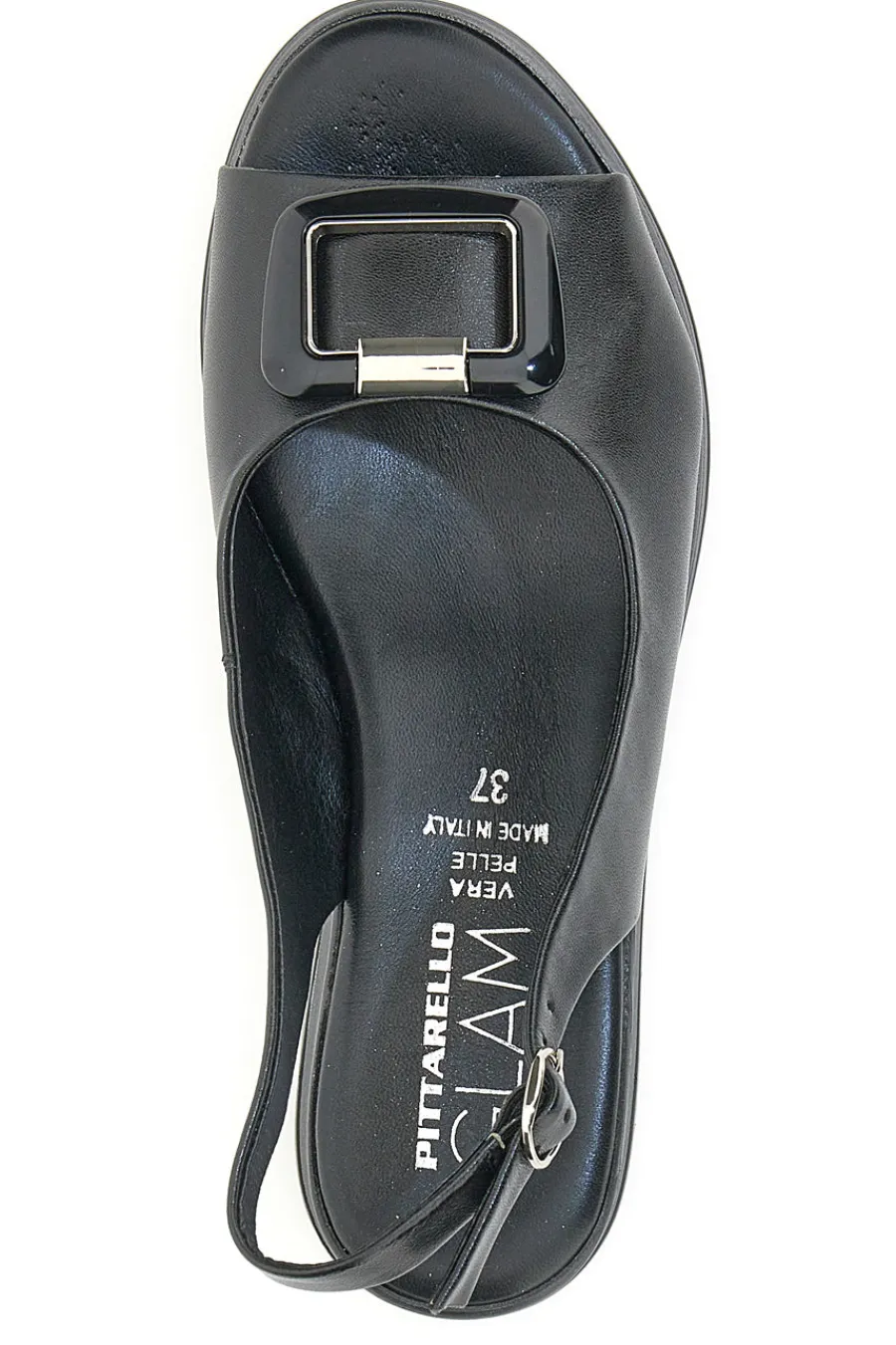 Sandalo Slingback 19418 Nero-PITTARELLO GLAM Online