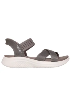 Sandalo Slingback Vegani Grigi Ultra Flex 3.0 - Never Better-SKECHERS Best