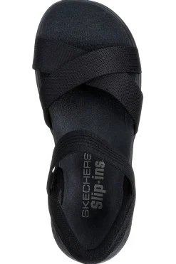 Sandalo Slingback Vegani neri Ultra Flex 3.0 - Never Better-SKECHERS Best