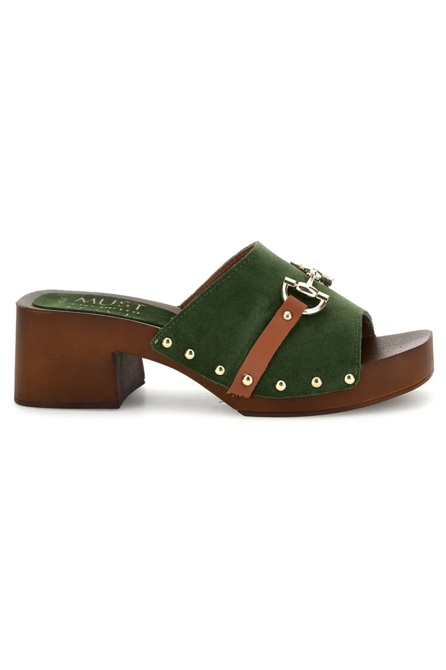 Sandalo in pelle con tacco e borchie Must Have 11938-PITTARELLO New