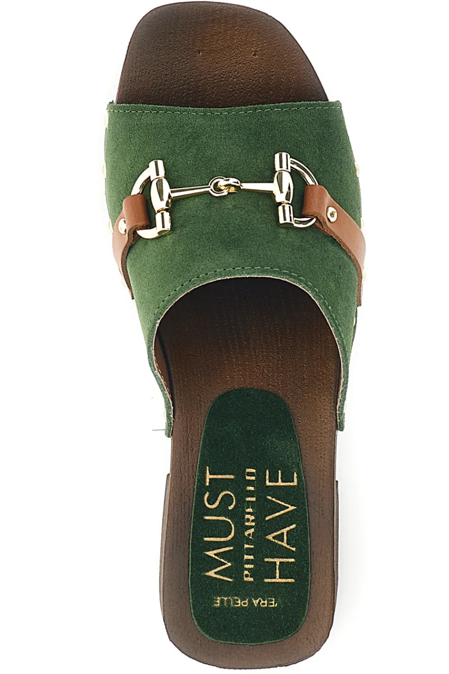 Sandalo in pelle con tacco e borchie Must Have 11938-PITTARELLO New