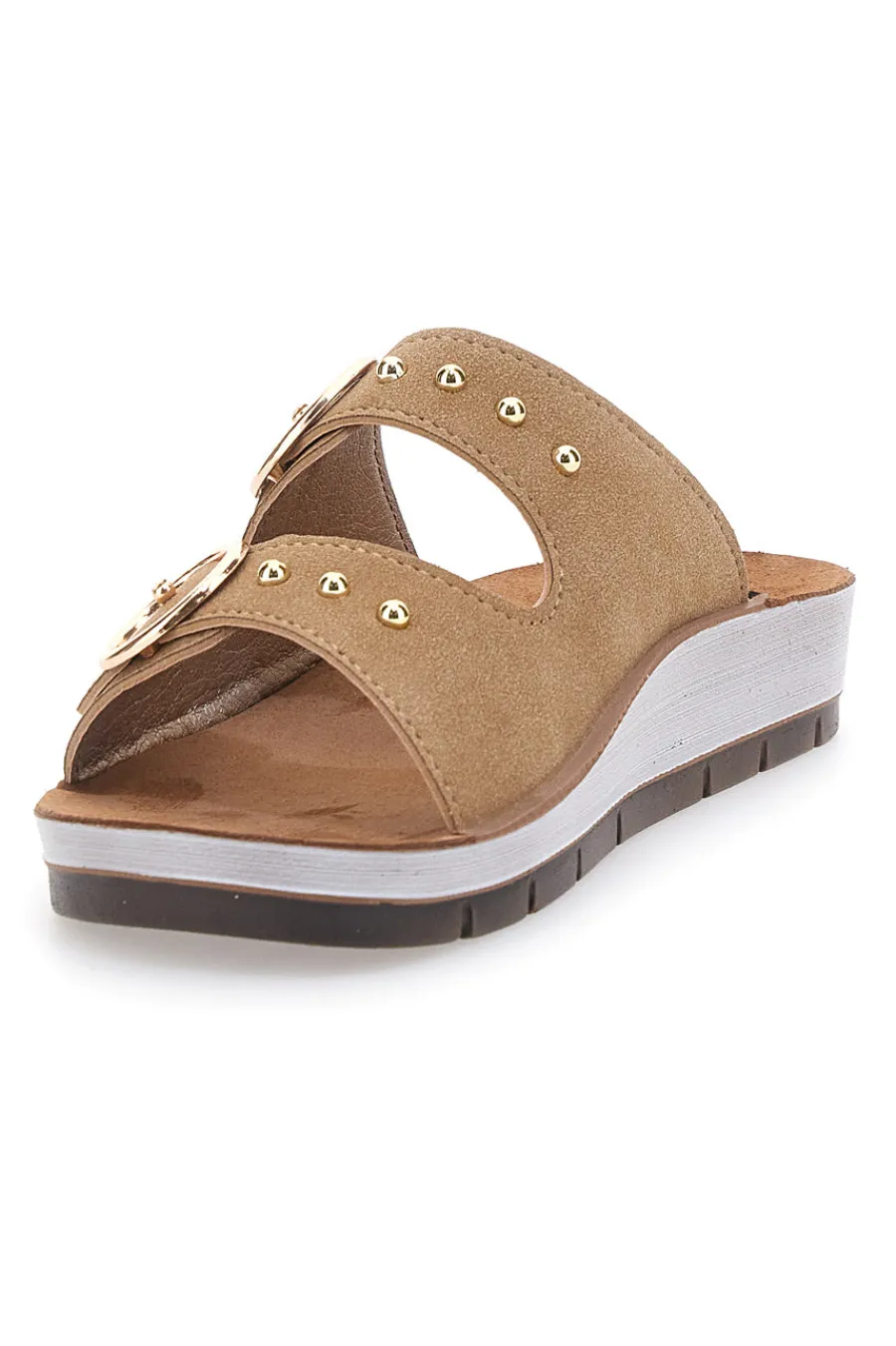 schuhe mit dekorativen Nieten auf Doppelschnalle 54 CP-INBLU New
