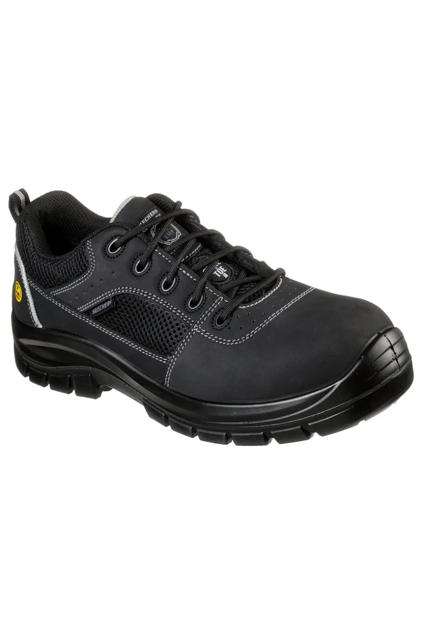 Scarpe Antinfortunistiche Nere Skechers Work: Trophus ST S1 P FO SRA ESD