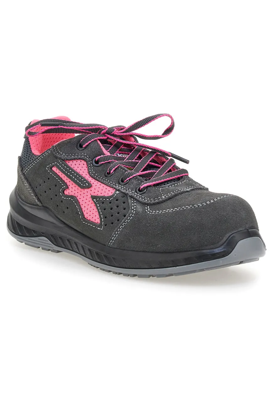Scarpe antinfortunistiche nero e rosa U. power Tokyo S ESD S1PS FO SR