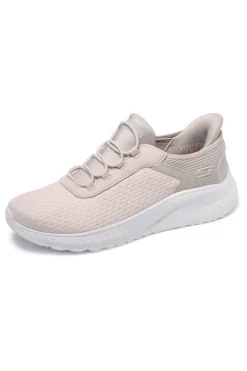Scarpe beige slip-on leggere BOBS SQUAD CHAOS IN COLOR-SKECHERS New