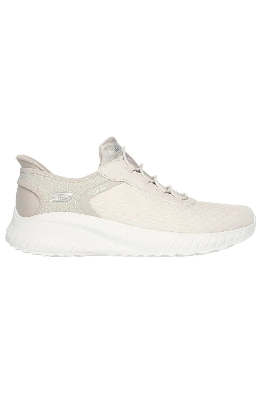 Scarpe beige slip-on leggere BOBS SQUAD CHAOS IN COLOR-SKECHERS New