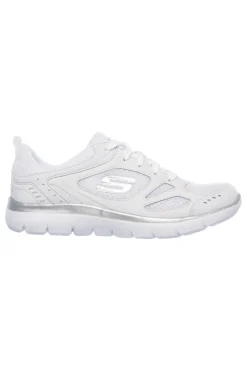 Scarpe bianche leggere con inserti argento SUMMITS SUITED-SKECHERS Online