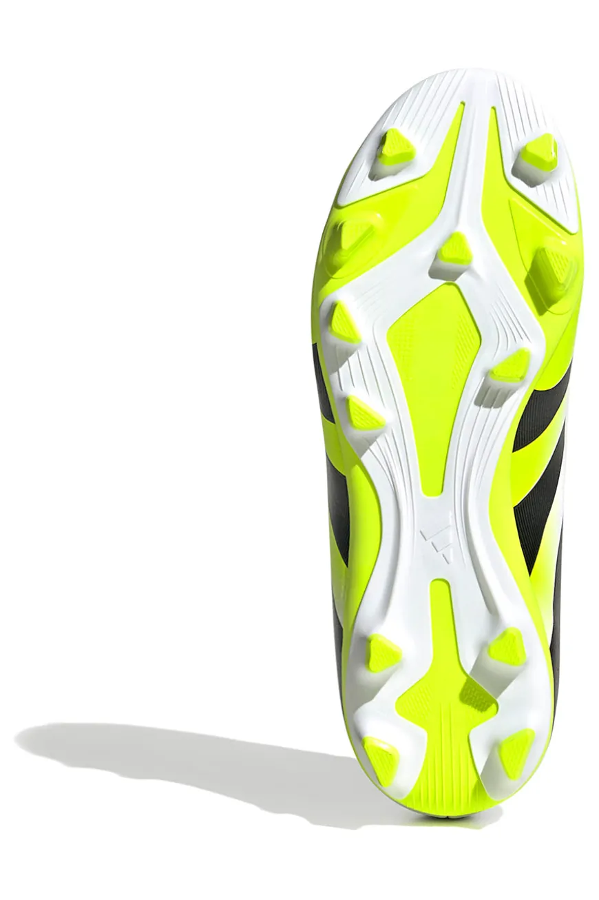 Scarpe calcio bianche e giallo fluo Adidas Predator Club FG/MG J