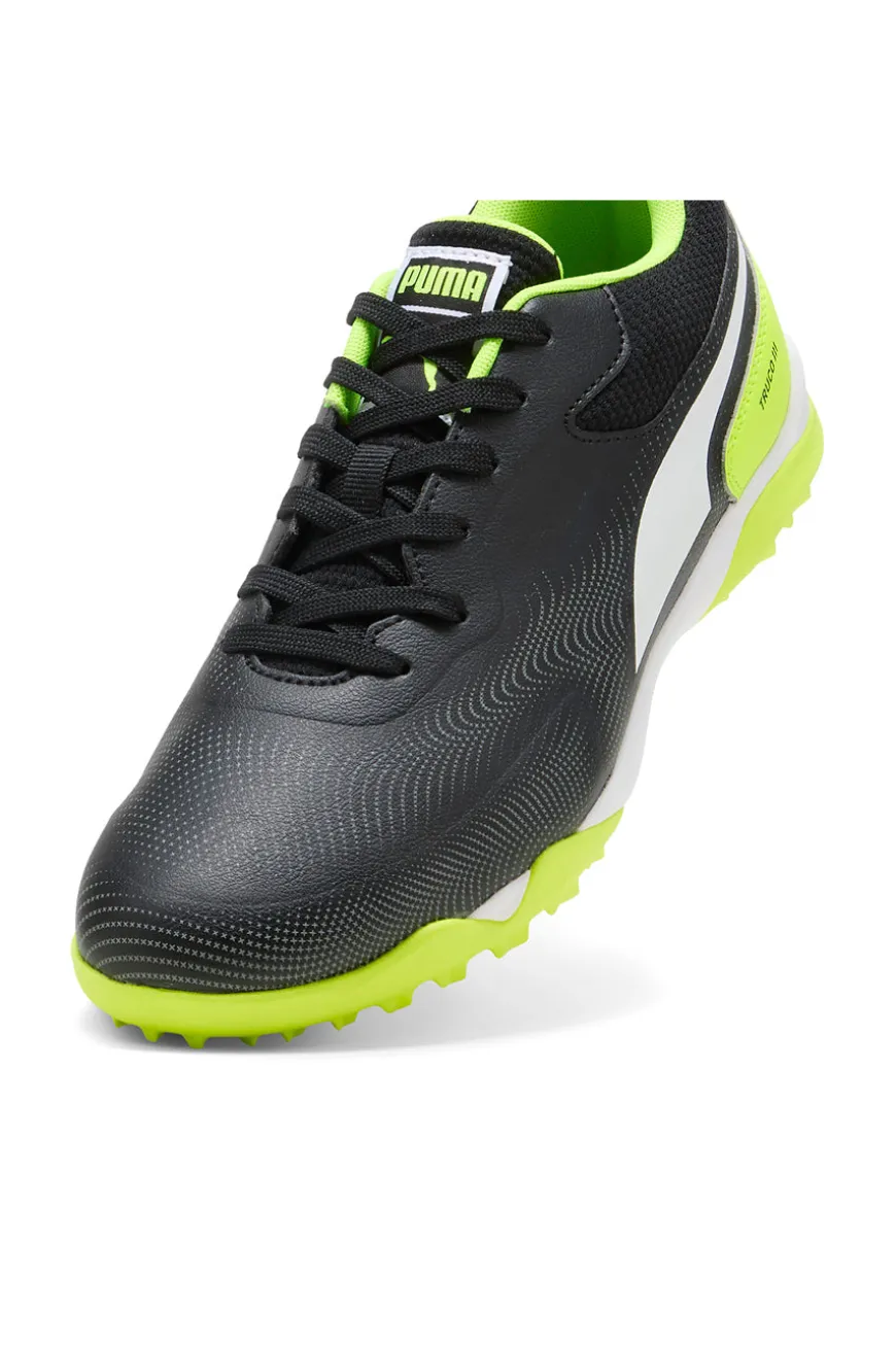 Scarpe calcio nere e giallo fluo in materiale sintetico Puma Truco III TT