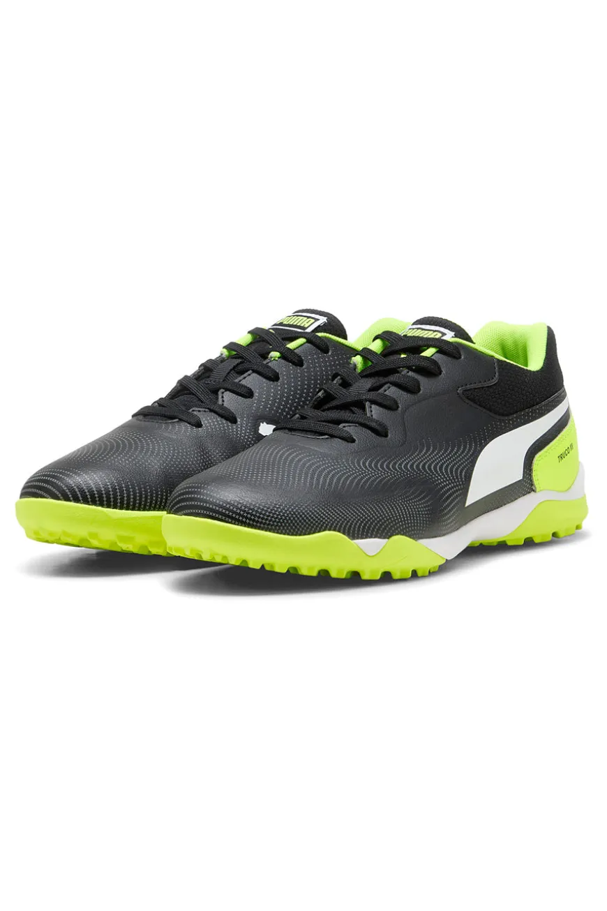 Scarpe calcio nere e giallo fluo in materiale sintetico Puma Truco III TT