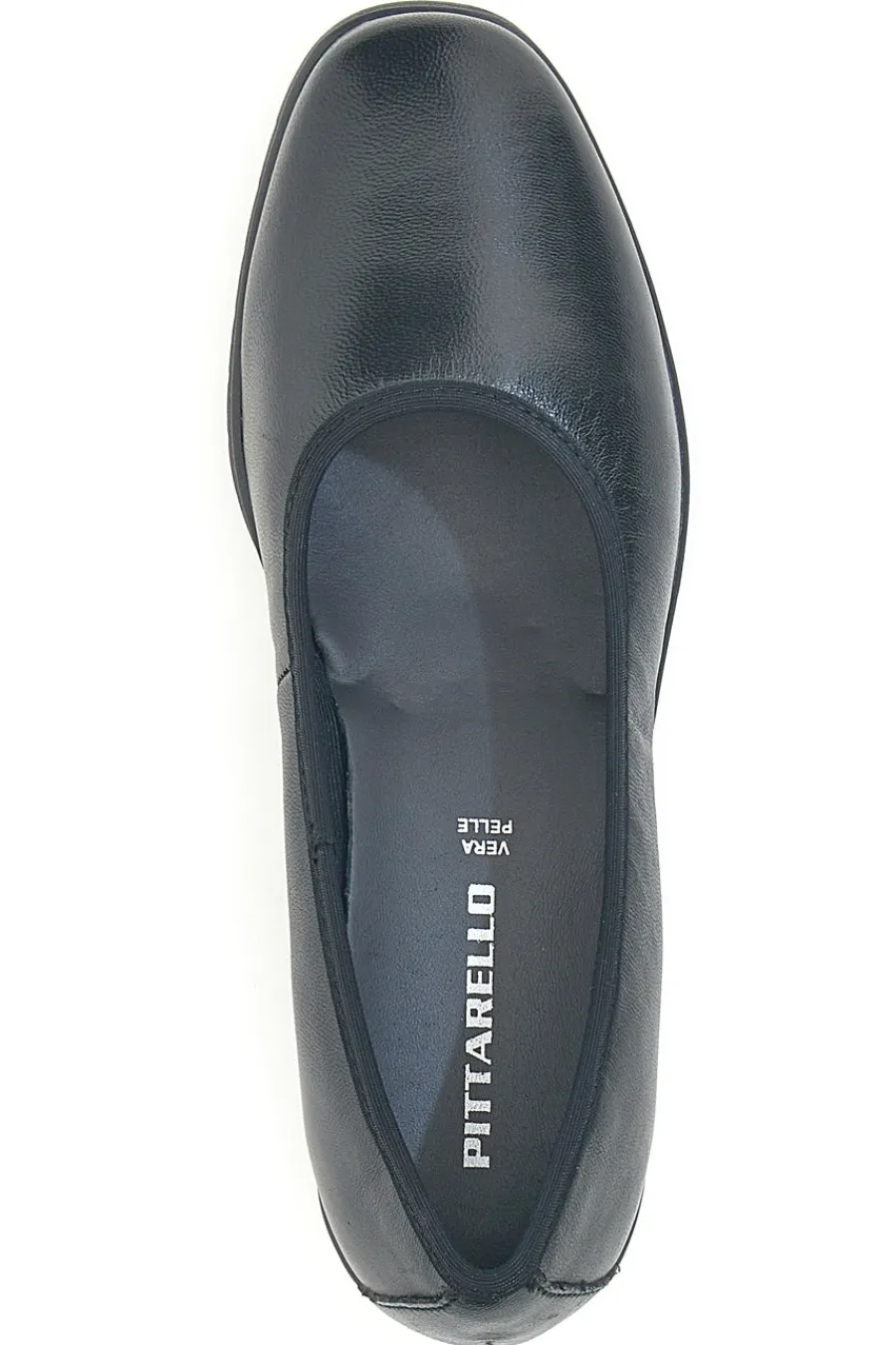 Scarpe comode nere in pelle con tacco basso e memory foam 11574-PITTARELLO Sale