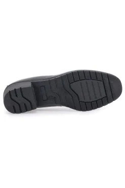 Scarpe comode nere in pelle con tacco basso e memory foam 11574-PITTARELLO Sale
