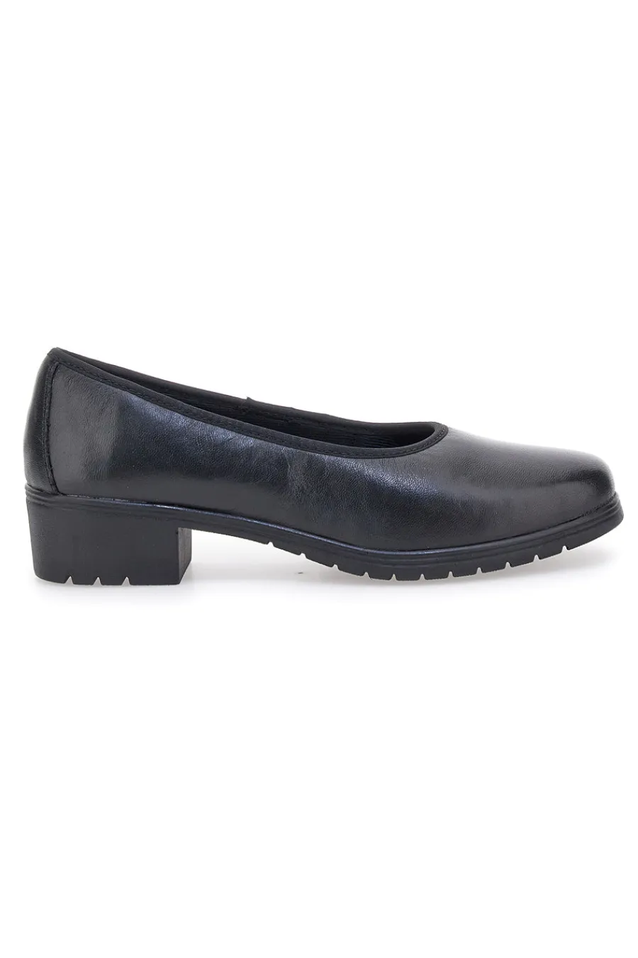 Scarpe comode nere in pelle con tacco basso e memory foam 11574-PITTARELLO Sale