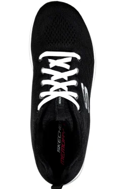 Scarpe da Allenamento Nere e Bianche con Tomaia in Skech Knit Mesh Graceful - Get Connected-SKECHERS Outlet