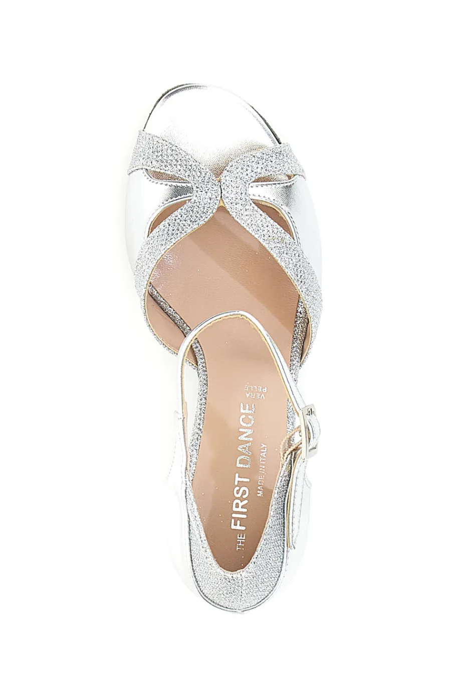 Scarpe da ballo argentate con tacco basso 4558-THE FIRST DANCE Best