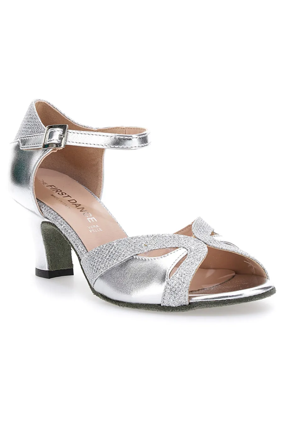 Scarpe da ballo argentate con tacco basso 4558-THE FIRST DANCE Best