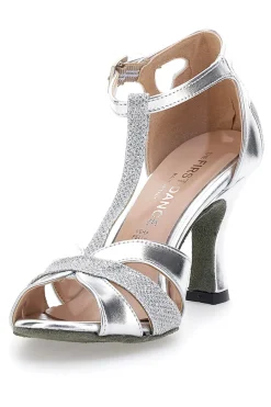 Scarpe da ballo argento con cinturino 4724-THE FIRST DANCE Best