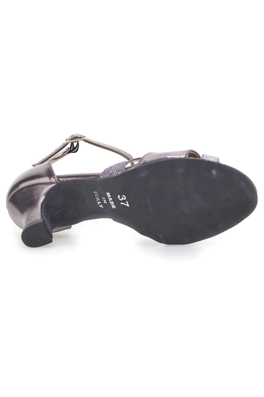 Scarpe da Ballo Grigie con Cinturino alla Caviglia e Tacco Medio 14-MON DIEU MUSIQUE Hot