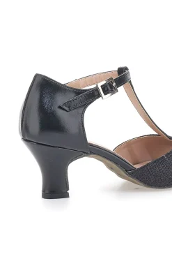 Scarpe da Ballo Nere con Suola in Pelle e Tacco Basso 5182-THE FIRST DANCE Best