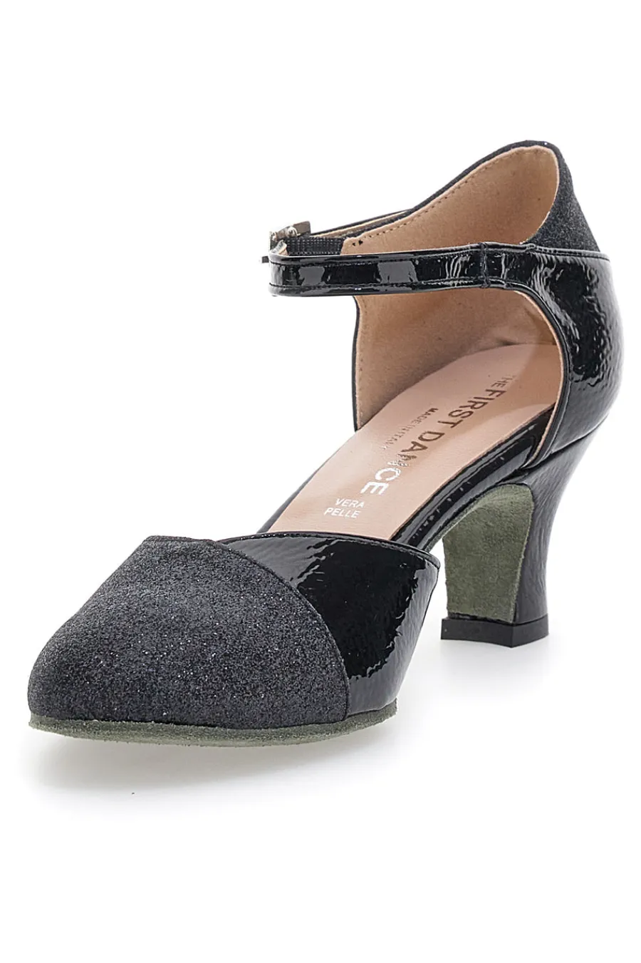 Scarpe da Ballo Nere Con Tacco e Glitter 4552-THE FIRST DANCE Best