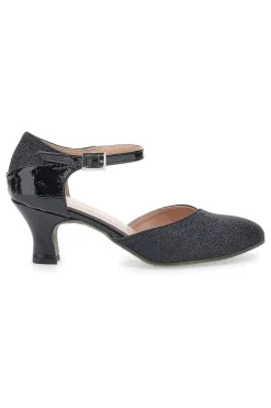 Scarpe da Ballo Nere Con Tacco e Glitter 4552-THE FIRST DANCE Best